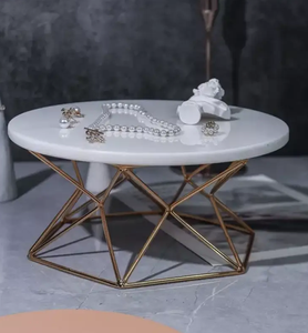 แท่นวางเค้กหินอ่อนและฐานไม้สำหรับเค้กทรงกลม - Product Image 3