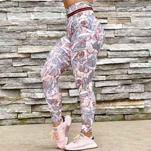 Mallas de gimnasio de cintura alta personalizadas, mallas deportivas para fitness, mallas de yoga para mujer con forma de V en la espalda - Product Image 4