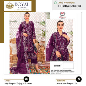 ชุดคอลเลกชั่นสไตล์จอร์เจียพร้อมงานปักเย็บสไตล์ปากีสถาน - Product Image 3