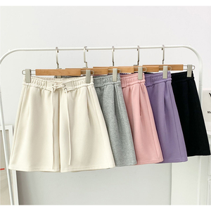 Pantalones cortos de lana de peso pesado: Pantalones cortos de chándal ultrasuaves y relajados para comodidad, gimnasio y estilo de calle - Product Image 1