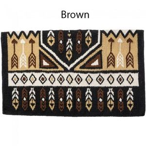 ¡Ideal para competiciones de espectáculos de entrenamiento Ranch Rides! Manta de sillín de lana tejida a mano para caballos en forro de polialgodón de estilo occidental - Product Image 3