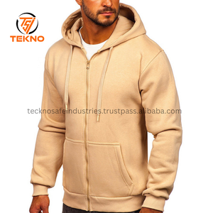 Sudaderas con capucha asequibles para hombre para pedidos a granel Cómodas sudaderas con capucha de ajuste clásico de mezcla de poliéster de algodón transpirables para hombres Servicio OEM - Product Image 3