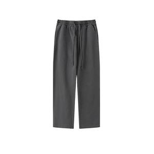 Pantalon de survêtement unisexe à jambe droite, décontracté, coupe large avec cordon de serrage pour le sport, la salle de sport, le salon et le streetwear - Product Image 1