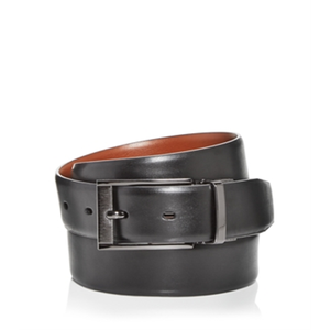 Cintura da uomo reversibile in pelle di vacchetta di Bloomingdale's, colore nero, taglia 32 - Product Image 1