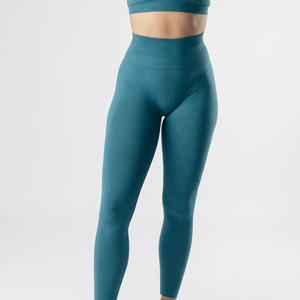 Venta caliente Butt Mujer Gimnasio Yoga Pantalones Leggings Color sólido Levantamiento de glúteos Sin costuras Cintura alta Yoga Leggings - Product Image 3