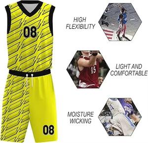 Fournisseur en gros de maillots de basket-ball à sublimation tendance, 100% polyester, uniformes d'équipe personnalisés de haute qualité - Product Image 6