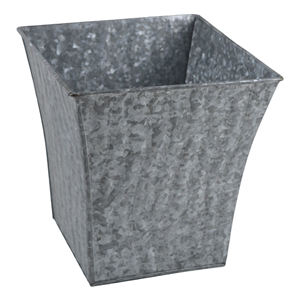 Jardinière en métal Design 10, facile à assembler, pour jardin ou extérieur, par Flower Home Decor, pots à plantes avec design galvanisé - Product Image 1