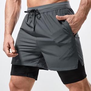 Custom <b>Men's</b> 100% Polyester Athletic Workout <b>Shorts</b> Comfortable Gym Basketball <b>Shorts</b> <b>Elastic</b> <b>Waistband</b> 6XL Fitness Casual Solid - Product Image 4