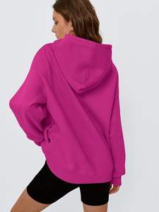 Vêtements décontractés personnalisés Sweat à capuche surdimensionné pour femmes Vêtements décontractés Meilleur matériau utilisé Sweats à capuche surdimensionnés respirants pour femmes - Product Image 4