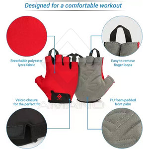 2023 gants de gymnastique demi-doigt en cuir respirant soutien d'entraînement d'haltérophilie pour la gymnastique et l'entraînement - Product Image 3