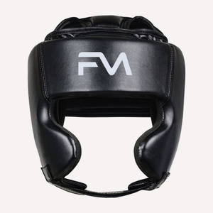 Couvre-chef de boxe en cuir PU avec logo personnalisé pour l'entraînement et le combat - Product Image 2