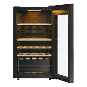 SERIE 3 Bodega para 50 Botellas HWS34GGH1 Negra, Vinoteca para 34 Botellas Clase G (47.5x45.6x85cm) - Product Image 2