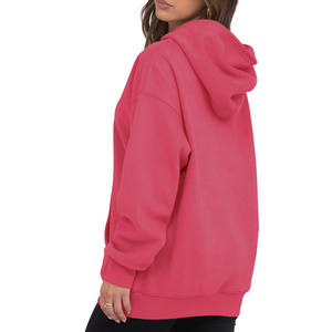 2025 nueva llegada Sudadera con capucha para mujer 100% Material de algodón ligero Quickdry Streetwear pulóver Sudadera con capucha Impresión de logotipo personalizado - Product Image 2