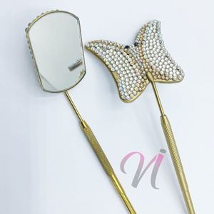 Espejos de pestañas personalizados de alta calidad, varios tipos, espejo de pestañas hecho a mano, chapado en oro con Espejos de maquillaje de belleza personalizados - Product Image 4