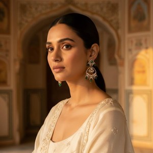 Boucles d'oreilles pendantes en argent sterling 925 pour femmes, bijoux artisanaux, ensembles de boucles d'oreilles de mariée pour occasions spéciales, nouveau produit lancé - Product Image 2