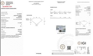 1.51 ct Poire Cut Lab-Grown Diamond IGI Certified E Color VS1 Clarity Lab-Stone - Product Image 5