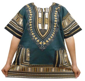 Camisa Dashiki de Algodón Súper Exclusiva 2023 con Diseño Personalizado Estampado Completo, Nueva, Moderna, Genial y de Alta Costura - Product Image 5