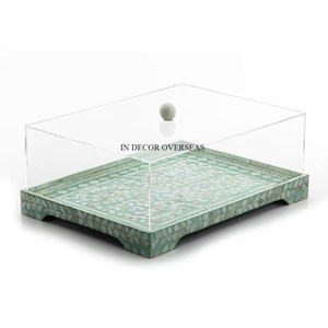 Fourniture directe d'usine couleur verte nacre travail magnifique Look gâteau Stand mariage et fêtes d'anniversaire Table pièce maîtresse - Product Image 1