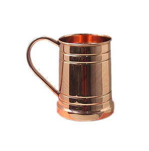 18 oz Copper Moscow Mule <b>for</b> Mugs with Copper Handle Solid Copper Design <b>for</b> His & Hers Gift <b>Cups</b> - Product Image 1
