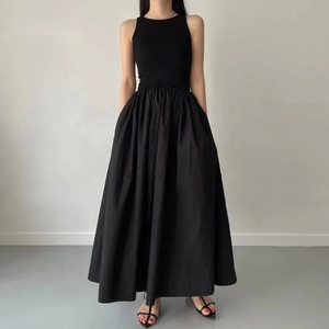 Vestido Largo de Dos Piezas para Mujer, Elegante y Estilizador, con Cintura Ajustada y Manga Corta - Product Image 2