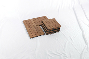 Modern Premium Nghia Son Acacia Wooden Decking <b>Tile</b> 5 Slats Waterproof Easy Installation for Indoor/Outdoor Floor <b>Covering</b> - Product Image 3