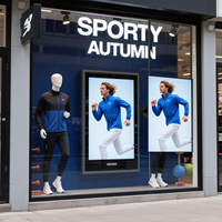 Hochhelligkeits-LCD-Fensterdisplay 2500nits Semi-Outdoor Digitale Beschilderung Schaufenster-Werbebildschirm Einzelhandels-Display