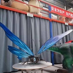 Modelo animatrónico <span class=keywords><strong>de</strong></span> mariposa insecto interior simulado eléctrico realista para niños para parques <span class=keywords><strong>de</strong></span> aventura centros comerciales aeropuertos - Product Image 2