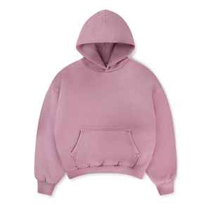 Venta al por mayor 100% algodón 300gsm Heavy Warm Hoodie Drop Shoulder sudadera con logotipo personalizado French Terry Heavyweight Sudadera con capucha de gran tamaño - Product Image 1