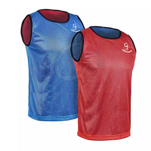 High Quality 100% Polyester Soccer Vest Private Label's Different Numbered Mesh <b>Bibs</b> Sleeveless <b>Football</b> Gear - Product Image 1