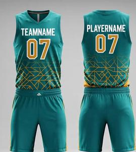 Maillots de basket rétro personnalisés sur mesure, respirants, réversibles, grande taille, pour hommes, sublimation - Product Image 2