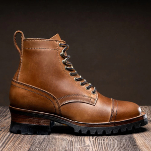 Bottes en cuir de qualité supérieure fabriquées à l'usine Prix de gros Nouveau Designer 100% Bottes en cuir de vachette véritable - Product Image 2