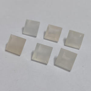Hite Moonstone-piedra preciosa de corte cuadrado, 8x8mm, 2,51 - Product Image 3