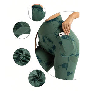 OEM 2025 Spandex / <b>Nylon</b> Push up With Pocket <b>Leggings</b> Elastic Waist <b>Leggings</b> Breathable Fitness Yoga <b>Leggings</b> in pakistan - Product Image 1