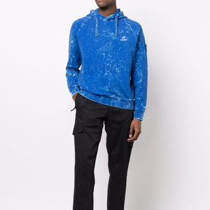 2023 hommes de haute qualité lavage à l'acide à capuche à la mode extensible polaire surdimensionné haut de gamme Style blanc approvisionnement en gros - Product Image 4