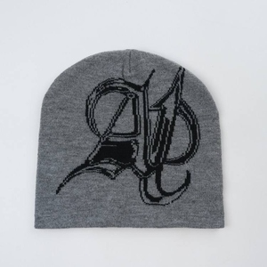 Bonnet à logo jacquard de taille personnalisée du concepteur professionnel tricoté à la main modèle à la mode d'hiver en acrylique pour une utilisation sportive à la plage - Product Image 2