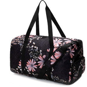 <b>Large</b> Canvas Duffel <b>Bag</b> for Women Ladies Travel Carry-On <b>Shoulder</b> Overnight Sport Wear Wholesale Fabric with Polyester Lining - Product Image 1