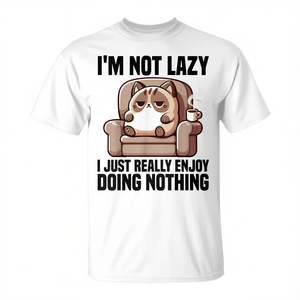 Camiseta divertida con gráfico de gato para mujer, manga corta, cuello redondo, impresión digital, ropa informal para mujer adulta - Product Image 2