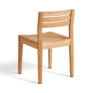 Chaises de salle à manger d'extérieur en bois de teck massif meubles de piscine de patio solides et durables pour les événements de parc de jardin cuisine de salon moderne - Product Image 3