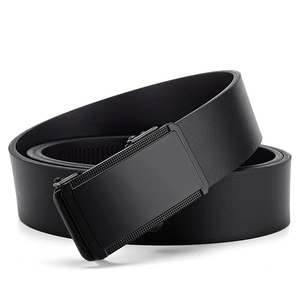 <b>Belt</b> Custom pu Leather Automatic <b>Metal</b> Buckle Man <b>Belt</b> Designer Manufacturers Custom Toothless Leather <b>Belt</b> Men Breathable - Product Image 2