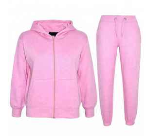 Fleece Juicy Coutour Jacket Set Cotton Slim Fit <b>Velvet</b> Tracksuits Velour Cropped 2pc Custom Logo Suede for <b>Women</b> Breathable - Product Image 3