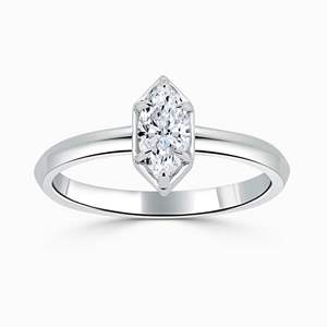 Bague de fiançailles solitaire pour femme, taille marquise - Product Image 1