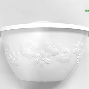 Pot de fleur mural en plastique vert moderne pour la décoration de la maison et du bureau Pot de plante multifonctionnel pour la maison et le jardin Taille du carton cm - Product Image 1