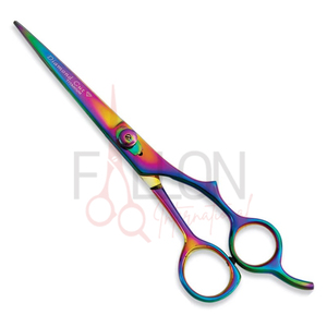 Rainbow <b>Floral</b> Professional Hair Cutting <b>Scissors</b> Stainless Steel Barber Salon Shears Custom Logo Hairdressing <b>Scissor</b> - Product Image 4