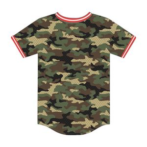 เสื้อยืดเบสบอลแบบสวมหัวลายพราง Dst เสื้อ100% ผ้าโพลีเอสเตอร์ตาข่ายเดลต้าเสื้อผ้าเสื้อคอวีปักลายตัวอักษร - Product Image 3