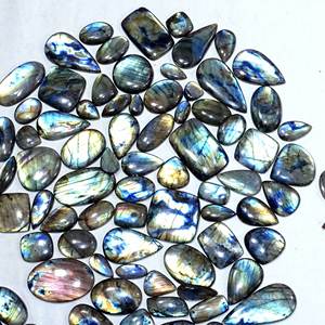 Labradorite naturelle pierre précieuse en vrac en gros lot mélange forme Labradorite Cabochon pierre précieuse en vrac faisant des bijoux - Product Image 6