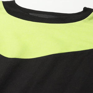 Chándal de gran tamaño para mujer, novedad en técnica de diamantes de imitación con estampado de 100% bloques y logotipo personalizado, último diseño de invierno - Product Image 5