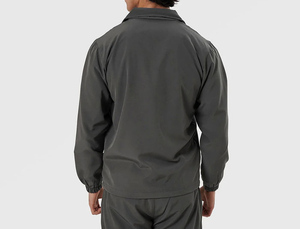 Regular Fit Color Block 2 Piece Winter Woven Breathable Streetwear 100% Cotton Windproof Lightweight <b>Zip</b> Hoodie Baggy Jogger Set - Product Image 2