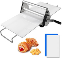 Laminoir à pâte manuel pour croissants et pizzas, pour usage domestique et professionnel, design pliable