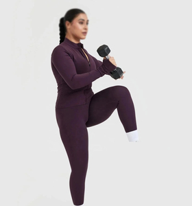 Deportes de mujer Yoga Cremallera Secado rápido Ropa para correr Chaquetas Manga larga Al Aire Libre Fitness Gimnasio Mujeres Chaqueta de yoga - Product Image 6