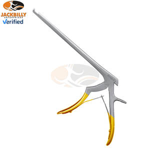 JACKBILLY acero inoxidable de alta calidad Spurling Kerrison Rongeur Punch 90 grados mordida hacia adelante 1mm Tamaño de mordida Placa de pie delgada - Product Image 5